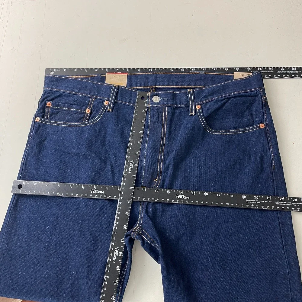 Levis Jeans Mens 38x32 Blue 512 Slim Taper Dark Wash Indigo Denim Preppy Casual